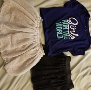 Girls shirt and skirt bundle size 6